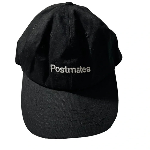 Postmates black adjustable hat - Picture 1 of 3
